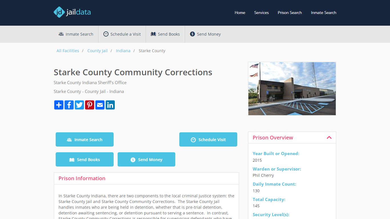 Starke County Jail: Inmate Roster, Visitation, Send Money ...